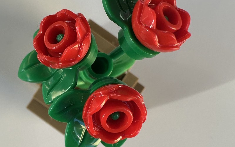 Flores LEGO® del Día de la Madre, foto del resultado terminado