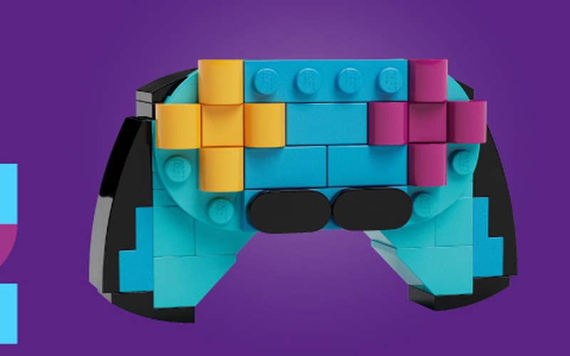 Gaming Controller LEGO®, recorte del cartel oficial del taller