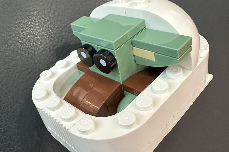 Grogu LEGO®, foto del resultado terminado